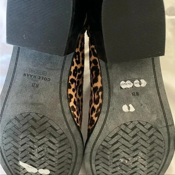 Cole Haan Gia leopard faux fur booties - Picture 3 of 7